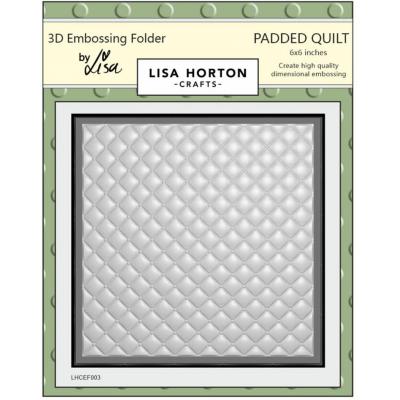 Lisa Horton Crafts 3D Embossing Folder - Padded Quilt